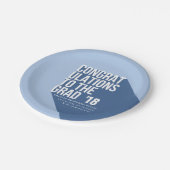 長い影のおめでとう ペーパープレート (アングル)