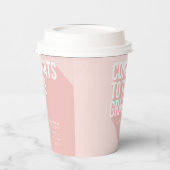 長い影のおめでとう 紙コップ (左)