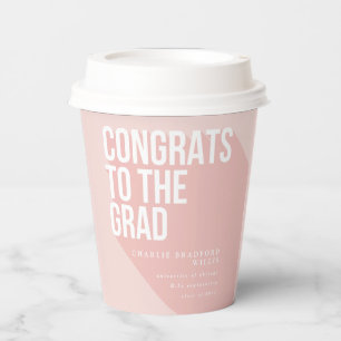 長い影のおめでとう 紙コップ