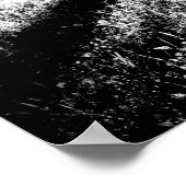 長い影(白黒) ポスター (角)