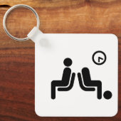 長い待機記号 キーホルダー (正面)