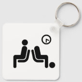 長い待機記号 キーホルダー (裏面)