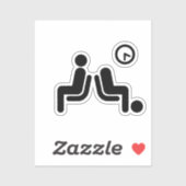 長い待機記号 シール (シート)