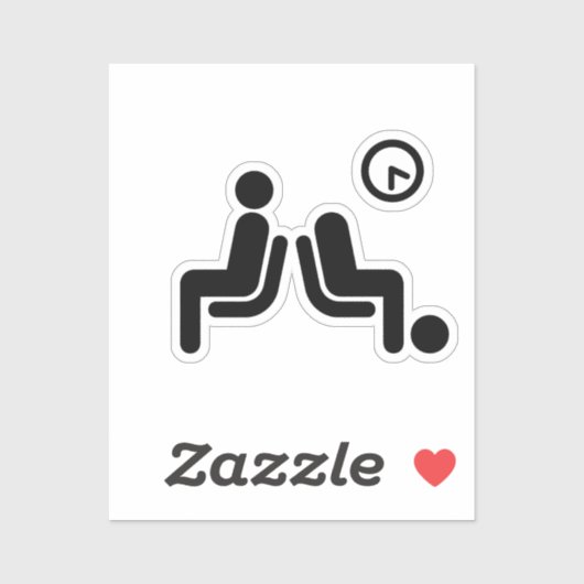 長い待機記号 シール (シート)