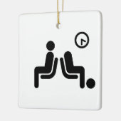 長い待機記号 セラミックオーナメント (左)