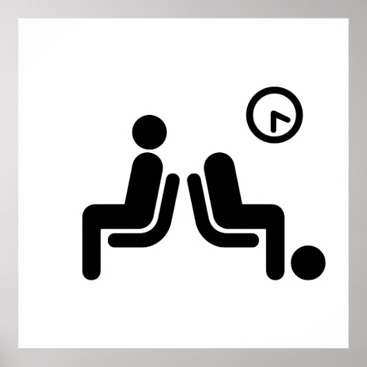 長い待機記号 ポスター (正面)