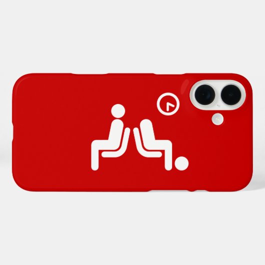 長い待機記号 Case-Mate iPhoneケース (裏面 (横))