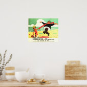 長い斜度は非常に緊張するビーチヴィンテージレール ポスター (キッチン)