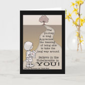 長い旅 カード (黄色い花)