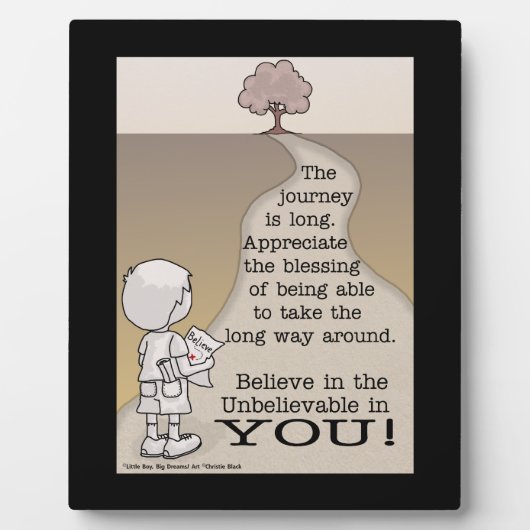 長い旅 フォトプラーク (正面)