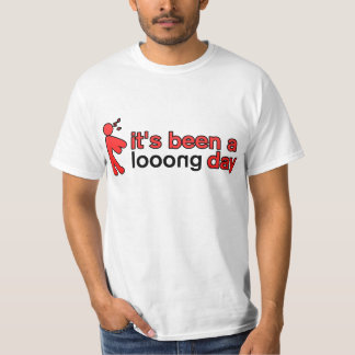 長い日の公式の赤いロゴ-ユニセックスなティー Tシャツ
