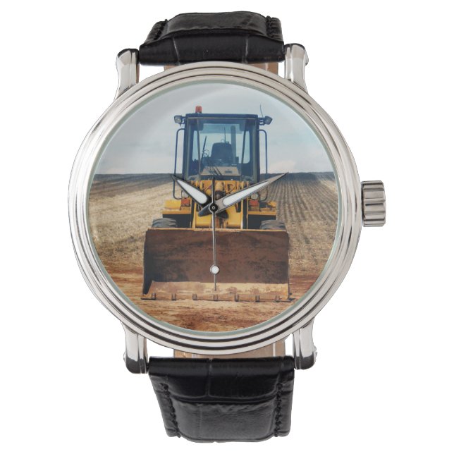 長い日の前に、メンズマシナントラクターウォッチ 腕時計 (正面)