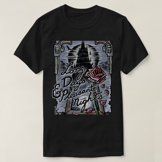 長い日&_快適な夜 tシャツ (デザイン正面)