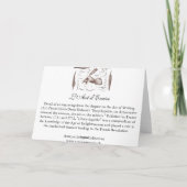 長い時間をかけて申し訳ない – 書アンティーク版木、銅版、版画 カード (裏面)