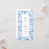 長い時間を滞在する冷静な誕生日 カード (正面/裏面インサイチュ)