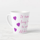 長い時間、古い友人のマグカップ カフェラテマグ (左アングル)