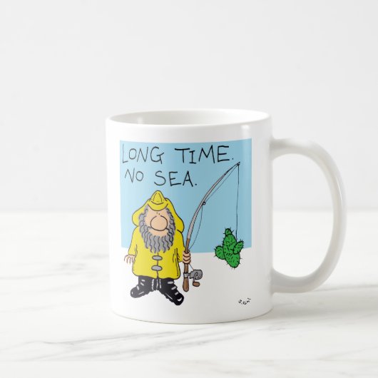 長い時間、海無し コーヒーマグカップ (右)