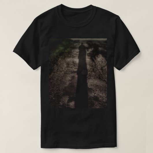 長い暗い道 Tシャツ (デザイン正面)