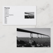 長い橋名刺 名刺 (正面/裏面)