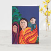 長い歩行 カード (黄色い花)