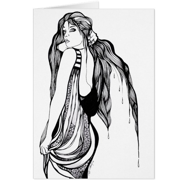 長い毛の10代のなポートレート (正面)