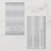 長い波状の白髪のカラーリストの名刺 名刺 (正面/裏面)