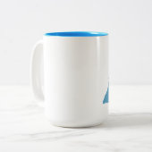 長い湖、Vicksburg、ミシガン州 ツートーンマグカップ (正面左)