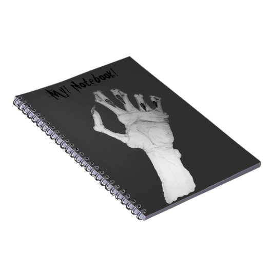 長い爪、 ネイル・アートと恐ろしいゾッとするような怪物の手 ノートブック (右側)