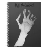 長い爪、 ネイル・アートと恐ろしいゾッとするような怪物の手 ノートブック (正面)