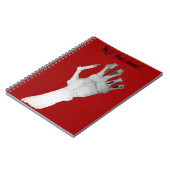 長い爪、 ネイル・アートと恐ろしいゾッとするような怪物の手 ノートブック (左側)