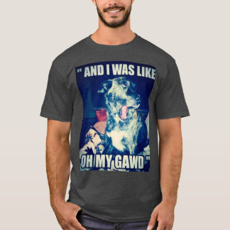 長い犬 Tシャツ