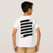 長い猫(_C) Tシャツ (裏面フル)