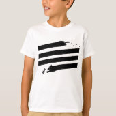 長い猫(_C) Tシャツ (正面)