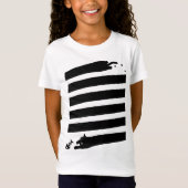 長い猫(_C) Tシャツ (正面)