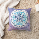 長い王と女王 – 戴冠式。編集可能。 クッション (ブランケット)