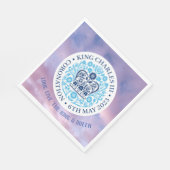 長い王と女王 – 戴冠式。編集可能。 スタンダードランチョンナプキン (角)