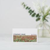 長い画像 0232 - チューリップの花壇 名刺 (スタンド正面)