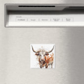 長い絵画牛の水色 マグネット (インサイチュ (食洗機))