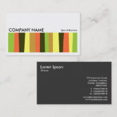 長い絵0177-不規則な縞模様 名刺 (正面/裏面)