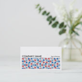 長い絵 0255 - 六角形のパターン 05 名刺 (スタンド正面)