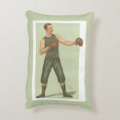 長い緑の幹を持つヴィンテージボクサー アクセントクッション (裏面(縦))