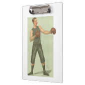 長い緑の幹を持つヴィンテージボクサー クリップボード (左)