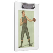 長い緑の幹を持つヴィンテージボクサー クリップボード (右)