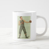 長い緑の幹を持つヴィンテージボクサー ジャンボコーヒーマグカップ (右)