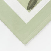 長い緑の幹を持つヴィンテージボクサー フリースブランケット (角)