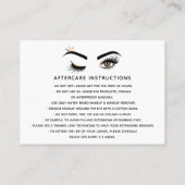 長い美しいまばたきウィンクアイクラウンアフターケア 紹介カード (裏面)