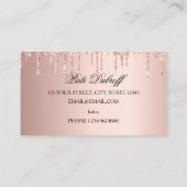 長い美しいまばたき目と眉 名刺 (裏面)