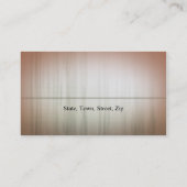 長い美容師のヘアカットの専門家モデル女性 名刺 (裏面)