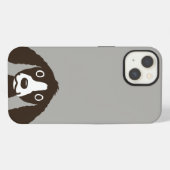 長い耳の犬 かわいいスパニエル iPhoneケース (裏面横)