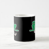 長い舌おもしろいを持つカエル コーヒーマグカップ (中央)